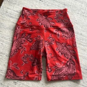 Beyond Yoga Paisley Biker Shorts